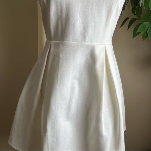 Lulus Cutout and About White Skater Dress Sz M - Picture 6 of 16